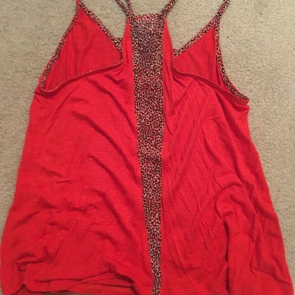 Red cheetah print tank top - Picture 3 of 3